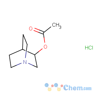 CAS No:6109-70-2 1-Azabicyclo[2.2.2]octan-3-ol,3-acetate, hydrochloride (1:1)