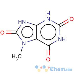 CAS No:612-37-3 1H-Purine-2,6,8(3H)-trione,7,9-dihydro-7-methyl-