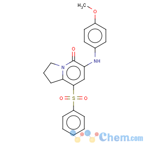 CAS No:612065-25-5 8-BENZENESULFONYL-6-(4-METHOXYPHENYLAMINO)-2,3-DIHYDRO-1H-INDOLIZIN-5-ONE