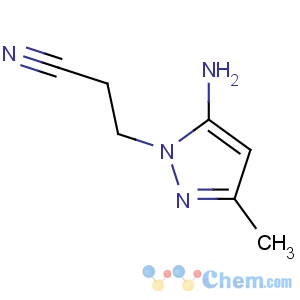 CAS No:61255-82-1 3-(5-amino-3-methylpyrazol-1-yl)propanenitrile