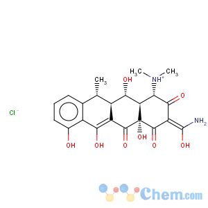 CAS No:61281-03-6 [(1s,3z,4as,11r,11ar,12s,12ar)-3-(amino-hydroxy-methylidene)-4a,6,7,12-tetrahydroxy-11-methyl-2,4,5-trioxo-11,11a,12,12a-tetrahydro-1h-tetracen-1-yl]-dimethyl-azanium chloride