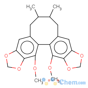 CAS No:61301-33-5 Cycloocta[1,2-f:3,4-f']bis[1,3]benzodioxole,5,6,7,8-tetrahydro-13,14-dimethoxy-6,7-dimethyl-, (6R,7S,13aS)-