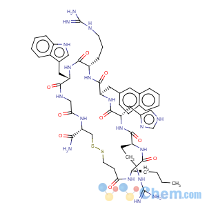 CAS No:613222-50-7 (Deamino-Cys3,Nle4,Arg5,D-2-Nal7,Cys11)-alpha-MSH (3-11) amide