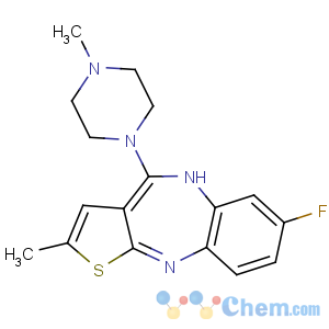 CAS No:61325-80-2 7-fluoro-2-methyl-4-(4-methylpiperazin-1-yl)-5H-thieno[3,2-c][1,<br />5]benzodiazepine