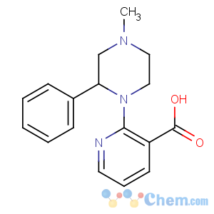 CAS No:61338-13-4 2-(4-methyl-2-phenylpiperazin-1-yl)pyridine-3-carboxylic acid