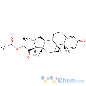CAS No:61339-41-1 Pregna-1,4-diene-3,20-dione,21-(acetyloxy)-17-bromo-9,11-epoxy-16-methyl-, (9b,11b,16a)- (9CI)