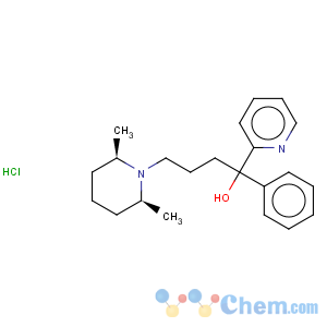 CAS No:61477-94-9 4-[(2r,6s)-2,6-dimethyl-1-piperidyl]-1-phenyl-1-pyridin-2-yl-butan-1-o l hydrochloride