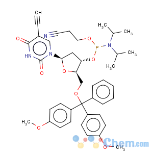 CAS No:615288-66-9 Uridine,5'-O-[bis(4-methoxyphenyl)phenylmethyl]-2'-deoxy-5-ethynyl-, 3'-[2-cyanoethylbis(1-methylethyl)phosphoramidite] (9CI)