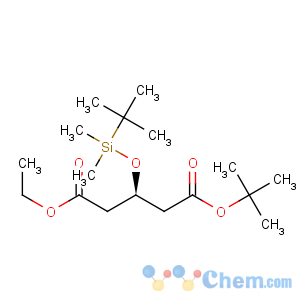 CAS No:615556-99-5 Pentanedioic acid, 3-[[(1,1-dimethylethyl)dimethylsilyl]oxy]-, 1-(1,1-dimethylethyl) 5-ethyl ester,(3R)-