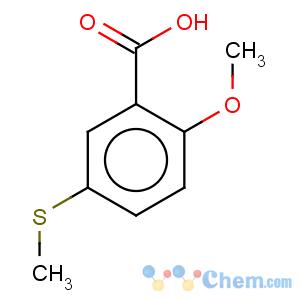 CAS No:61694-97-1 Benzoic acid,2-methoxy-5-(methylthio)-