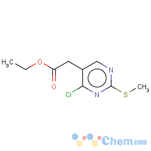 CAS No:61727-34-2 5-Pyrimidineaceticacid, 4-chloro-2-(methylthio)-, ethyl ester