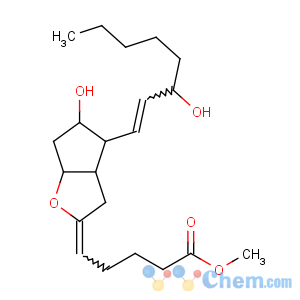 CAS No:61799-74-4 methyl<br />(5E)-5-[(3aR,4R,5R,6aS)-5-hydroxy-4-[(E,3S)-3-hydroxyoct-1-enyl]-3,3a,4,<br />5,6,6a-hexahydrocyclopenta[b]furan-2-ylidene]pentanoate