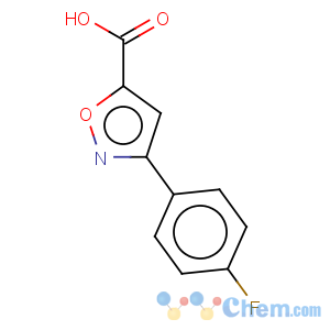 CAS No:618383-48-5 5-Isoxazolecarboxylicacid, 3-(4-fluorophenyl)-