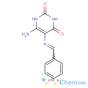 CAS No:61885-37-8 6-amino-5-(benzylideneamino)-1H-pyrimidine-2,4-dione