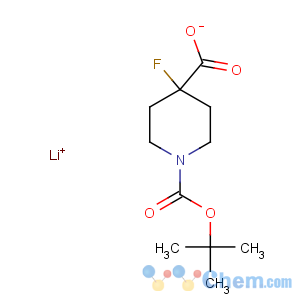 CAS No:618900-67-7 4-fluoro-1,4-piperidinedicharboxylic acid,1(1,1-dimethylethyl)ester, lithium salt