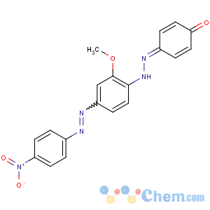 CAS No:61902-11-2 4-[[2-methoxy-4-[(4-nitrophenyl)diazenyl]phenyl]hydrazinylidene]<br />cyclohexa-2,5-dien-1-one