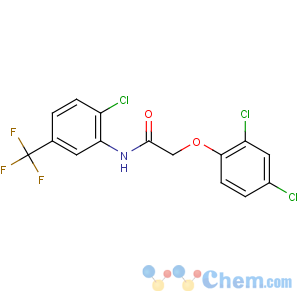 CAS No:6195-37-5 N-[2-chloro-5-(trifluoromethyl)phenyl]-2-(2,4-dichlorophenoxy)acetamide