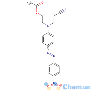 CAS No:61968-38-5 2-[N-(2-cyanoethyl)-4-[(4-nitrophenyl)diazenyl]anilino]ethyl acetate