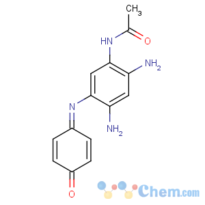 CAS No:6201-71-4 N-[2,4-diamino-5-[(4-oxocyclohexa-2,<br />5-dien-1-ylidene)amino]phenyl]acetamide