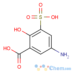 CAS No:6201-87-2 Benzoic acid,5-amino-2-hydroxy-3-sulfo-