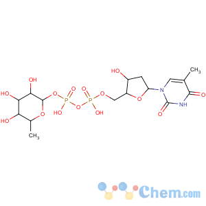 CAS No:62012-79-7 [(2R,3S,5R)-3-hydroxy-5-(5-methyl-2,4-dioxo-pyrimidin-1-yl)oxolan-2-yl]methoxy-[hydroxy-[(2R,3R,4R,5S,6S)-3,4,5-trihydroxy-6-methyl-oxan-2-yl]oxy-phosphoryl]oxy-phosphinic acid