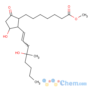 CAS No:62015-39-8 methyl<br />7-[(1R,2R,<br />3R)-3-hydroxy-2-[(E)-4-hydroxy-4-methyloct-1-enyl]-5-oxocyclopentyl]<br />heptanoate