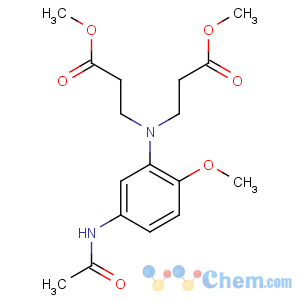 CAS No:62072-82-6 methyl<br />3-(5-acetamido-2-methoxy-N-(3-methoxy-3-oxopropyl)anilino)propanoate