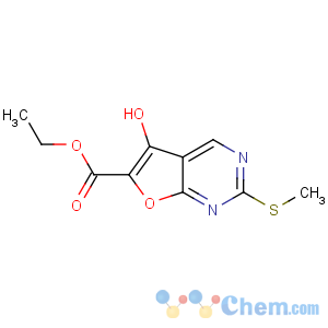 CAS No:62094-70-6 ethyl 5-hydroxy-2-methylsulfanylfuro[2,3-d]pyrimidine-6-carboxylate