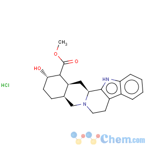CAS No:6211-32-1 Yohimban-16-carboxylicacid, 17-hydroxy-, methyl ester, hydrochloride (1:1), (16b,17a,20a)-