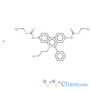CAS No:62113-49-9 3,8-Bis-ethoxycarbonylamino-5-(3-bromo-propyl)-6-phenyl-phenanthridinium Bromide