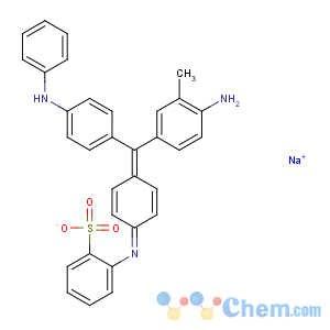 CAS No:62152-67-4 sodium 2-[[4-[(4-amino-3-methyl-phenyl)-(4-anilinophenyl)methylidene]-1-cyclohexa-2,5-dienylidene]amino]benzenesulfonate