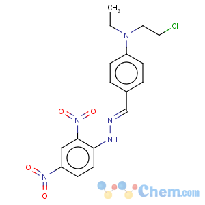 CAS No:6218-81-1 N-(2-chloroethyl)-4-{(E)-[2-(2,4-dinitrophenyl)hydrazinylidene]methyl}-N-ethylaniline