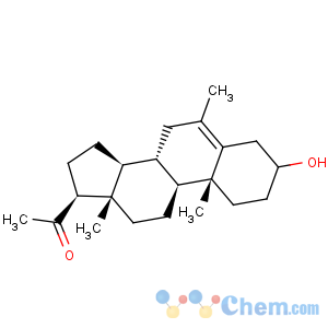 CAS No:6222-82-8 Pregn-5-en-20-one,3-(acetyloxy)-6-methyl-, (3b)-