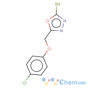 CAS No:62382-85-8 5-[(4-chlorophenoxy)methyl]-1,3,4-oxadiazole-2-thiol