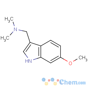 CAS No:62467-65-6 1-(6-methoxy-1H-indol-3-yl)-N,N-dimethylmethanamine