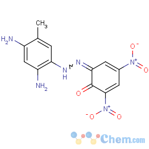 CAS No:6247-27-4 (6E)-6-[(2,4-diamino-5-methylphenyl)hydrazinylidene]-2,<br />4-dinitrocyclohexa-2,4-dien-1-one