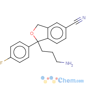 CAS No:62498-69-5 5-Isobenzofurancarbonitrile,1-(3-aminopropyl)-1-(4-fluorophenyl)-1,3-dihydro-