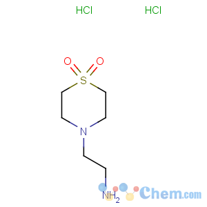 CAS No:625106-56-1 4-Thiomorpholineethanamine,1,1-dioxide, hydrochloride (1:2)