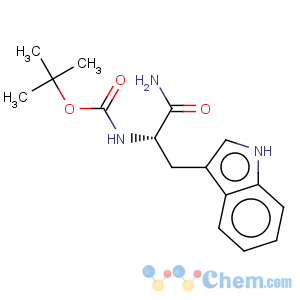 CAS No:62549-92-2 Carbamicacid, [2-amino-1-(1H-indol-3-ylmethyl)-2-oxoethyl]-, 1,1-dimethylethyl ester,(S)- (9CI)