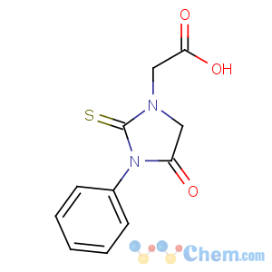 CAS No:62609-86-3 2-(4-oxo-3-phenyl-2-sulfanylideneimidazolidin-1-yl)acetic acid