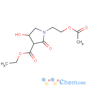 CAS No:62613-79-0 ethyl 1-(2-acetyloxyethyl)-4-hydroxy-2-oxopyrrolidine-3-carboxylate