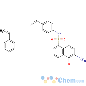 CAS No:62637-88-1 2-diazonio-5-[(4-ethenylphenyl)sulfamoyl]naphthalen-1-olate - ethenylbenzene (1:1)