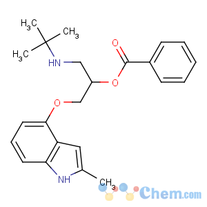 CAS No:62658-63-3 [1-(tert-butylamino)-3-[(2-methyl-1H-indol-4-yl)oxy]propan-2-yl]<br />benzoate