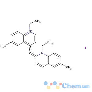 CAS No:6270-81-1 (2E)-1-ethyl-2-[(1-ethyl-6-methylquinolin-1-ium-4-yl)methylidene]-6-<br />methylquinoline