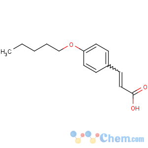 CAS No:62718-63-2 2-Propenoic acid,3-[4-(pentyloxy)phenyl]-, (2E)-