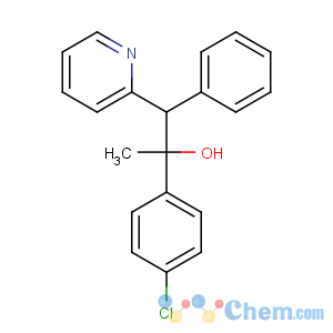 CAS No:6275-95-2 2-Pyridineethanol, a-(4-chlorophenyl)-a-methyl-b-phenyl-