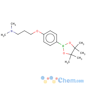 CAS No:627899-90-5 1-Propanamine,N,N-dimethyl-3-[4-(4,4,5,5-tetramethyl-1,3,2-dioxaborolan-2-yl)phenoxy]-