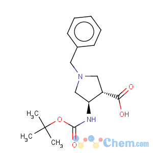 CAS No:628725-28-0 3-Pyrrolidinecarboxylicacid, 4-[[(1,1-dimethylethoxy)carbonyl]amino]-1-(phenylmethyl)-, (3R,4S)-rel-