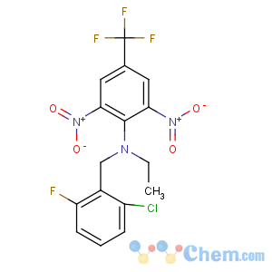 CAS No:62924-70-3 N-[(2-chloro-6-fluorophenyl)methyl]-N-ethyl-2,<br />6-dinitro-4-(trifluoromethyl)aniline