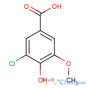 CAS No:62936-23-6 3-chloro-4-hydroxy-5-methoxybenzoic acid